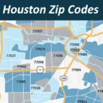 ZIP Code Houston Texas USA