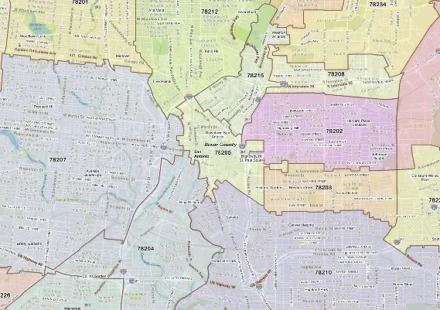 US ZIP Code San Antonio Texas