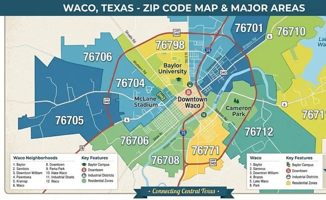 Waco Texas ZIP Code