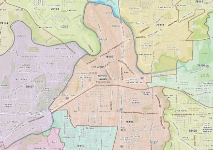 ZIP Code Texas Fort Worth