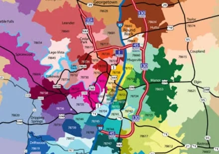 ZIP Code for Austin Texas USA