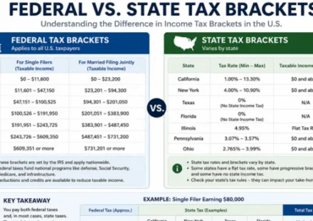 Federal vs. State Tax Brackets
