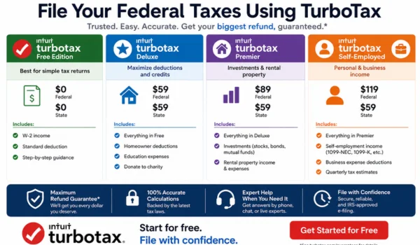 File Your Federal Taxes Using TurboTax