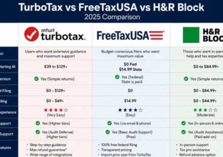 TurboTax vs FreeTaxUSA vs H&R Block